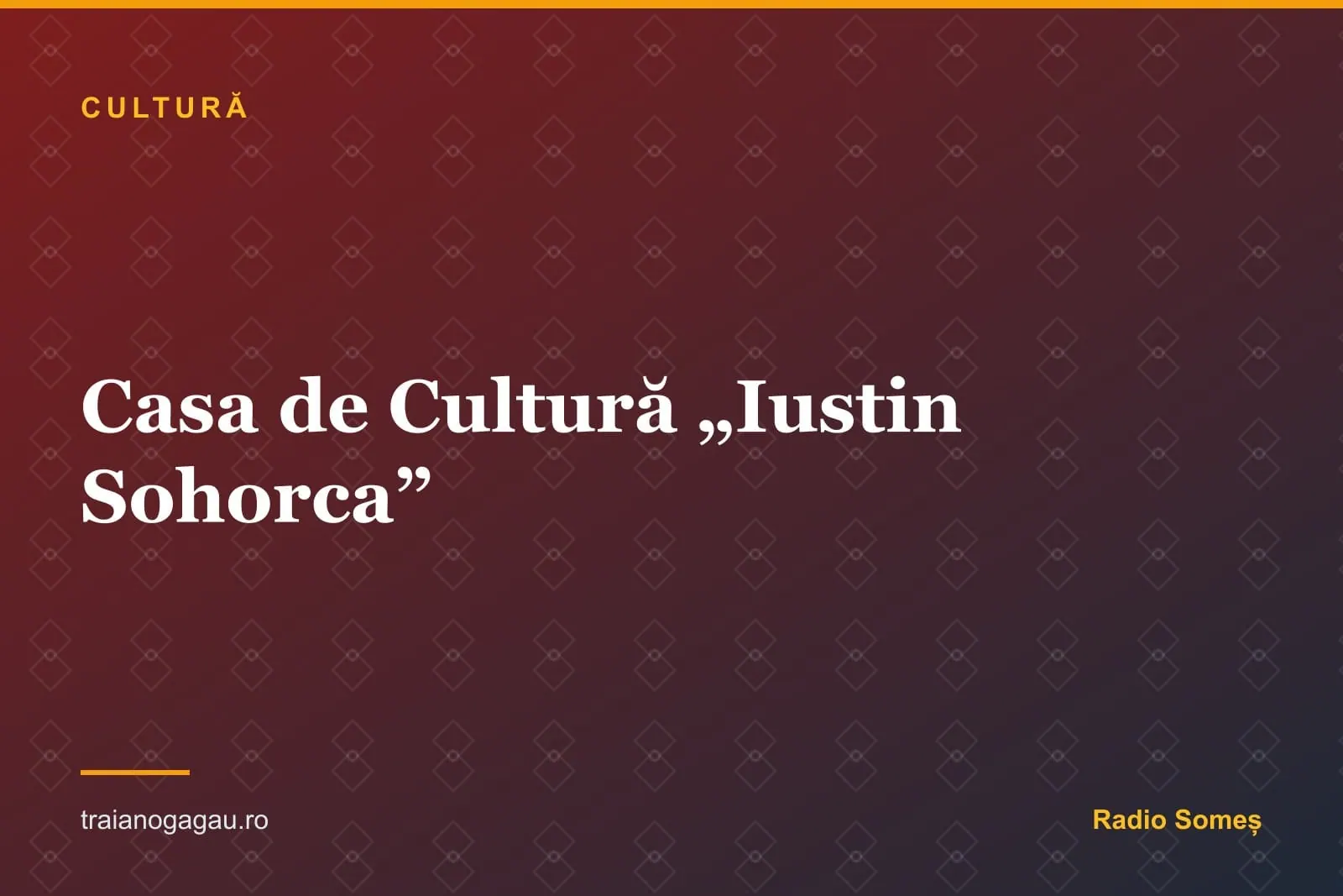 Casa de Cultură Iustin Sohorea din Sângeorz-Băi: Renovare Completă