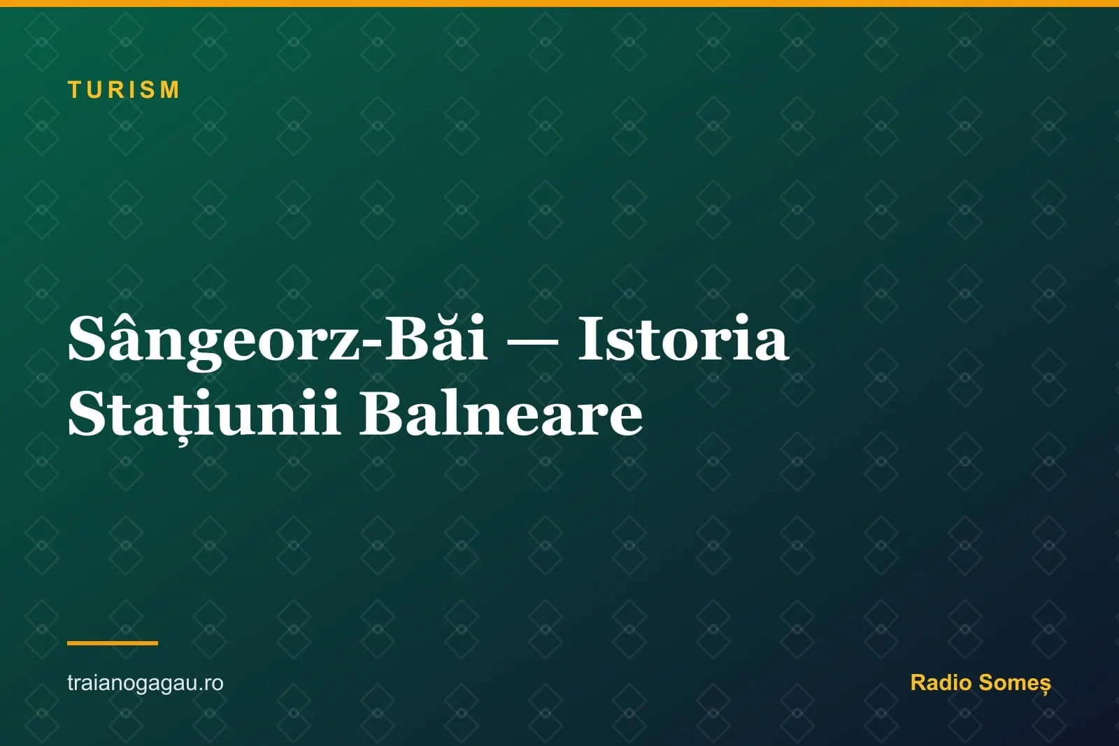 Sângeorz-Băi: Stațiunea Balneară cu Ape Comparate cu Vichy și Karlovy Vary